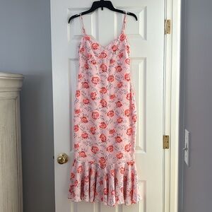 Gorgeous Pink Floral Mermaid-style Dress